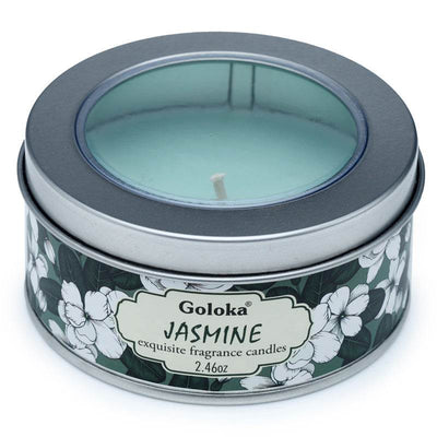 Goloka Jasmine Wax Candle Tin - Gift Arch