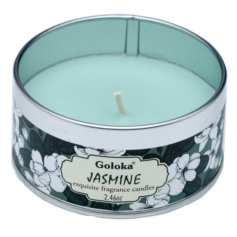 Goloka Jasmine Wax Candle Tin - Gift Arch