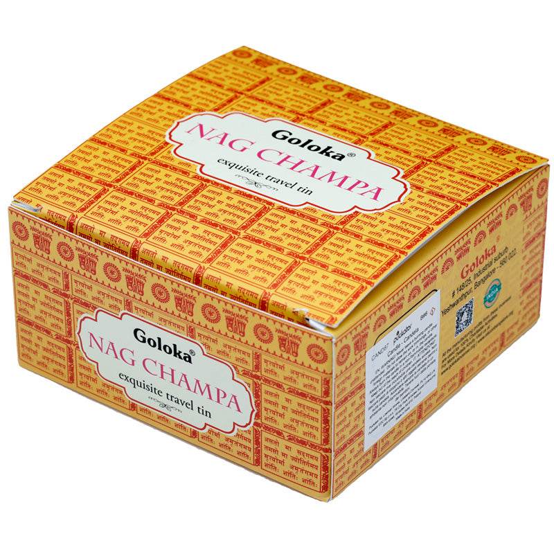 Goloka Nag Champa Wax Candle Tin - Gift Arch