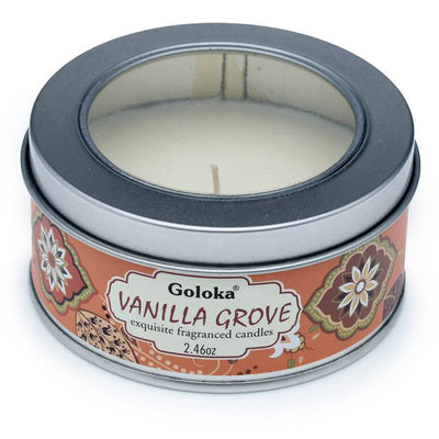 Goloka Vanilla Grove Wax Candle Tin - Gift Arch
