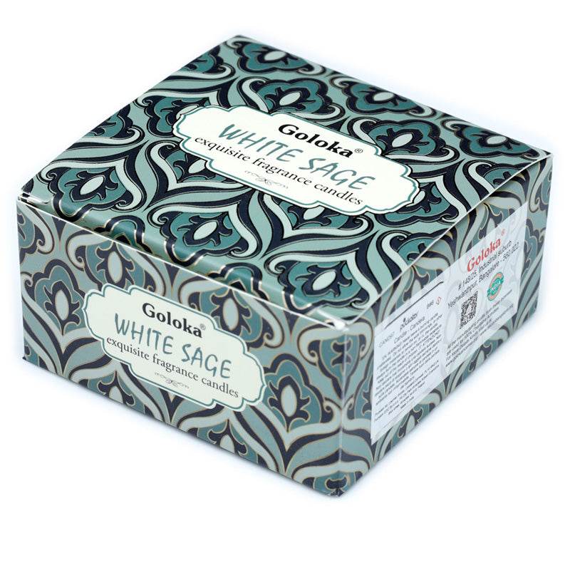 Goloka White Sage Wax Candle Tin - Gift Arch