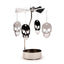 Skull Rotating Carousel Spinning Tea Light Candle Holder - Gift Arch