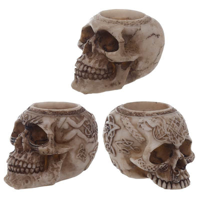 Skull Tea Light Candle Holder - Gift Arch