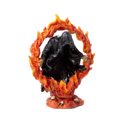 The Reaper of Death Ring of Fire Tea Light Candle Holder - Gift Arch
