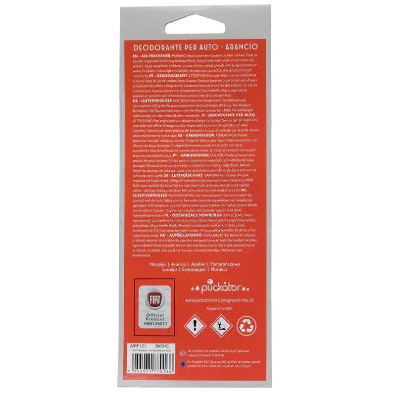Orange Retro Red Fiat 500 Air Freshener - Gift Arch