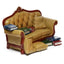 Black Cat Sofa World Figures Display Stand - Gift Arch