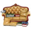 Black Cat Sofa World Figures Display Stand - Gift Arch