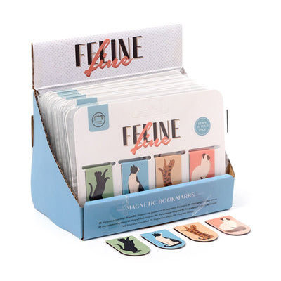 Feline Fine Cats (New) Magnetic Bookmark Set - Gift Arch