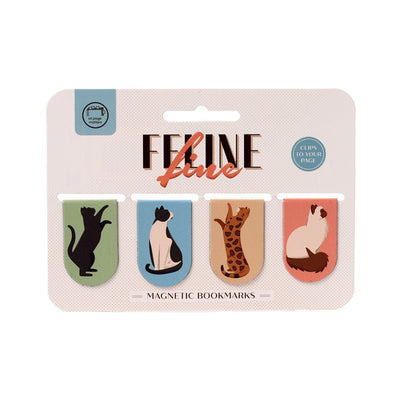 Feline Fine Cats (New) Magnetic Bookmark Set - Gift Arch
