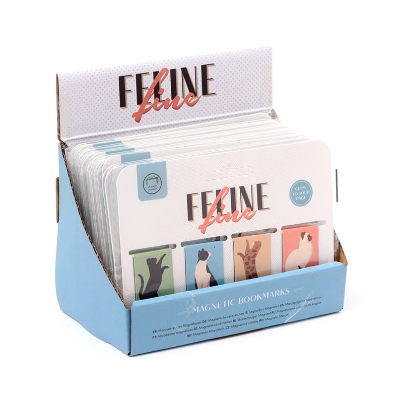 Feline Fine Cats (New) Magnetic Bookmark Set - Gift Arch