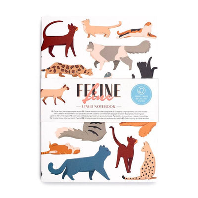 Feline Fine Cats (New) Recycled Paper A5 Notebook - Gift Arch