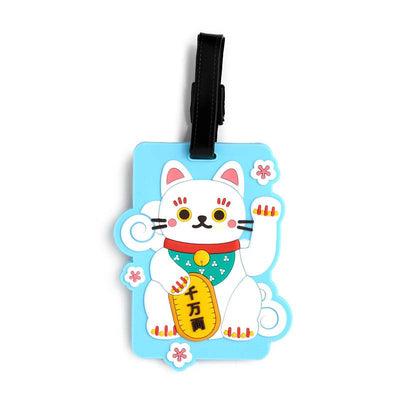 Maneki Neko Lucky Cat PVC Luggage Tag - Gift Arch