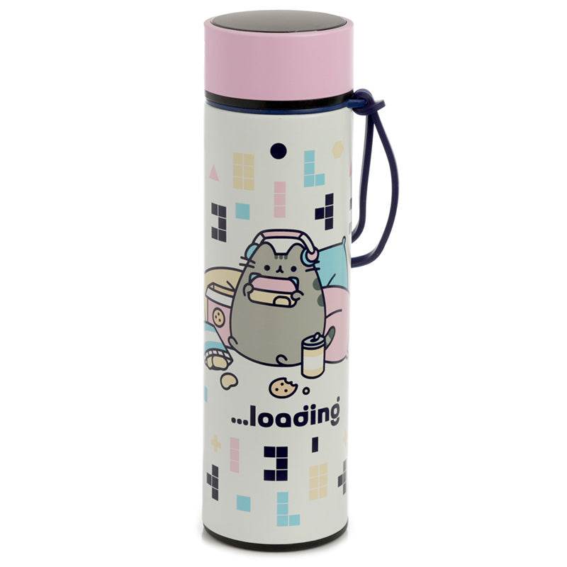 Pusheen Cat Gaming Hot & Cold Digital Thermometer Bottle - Gift Arch