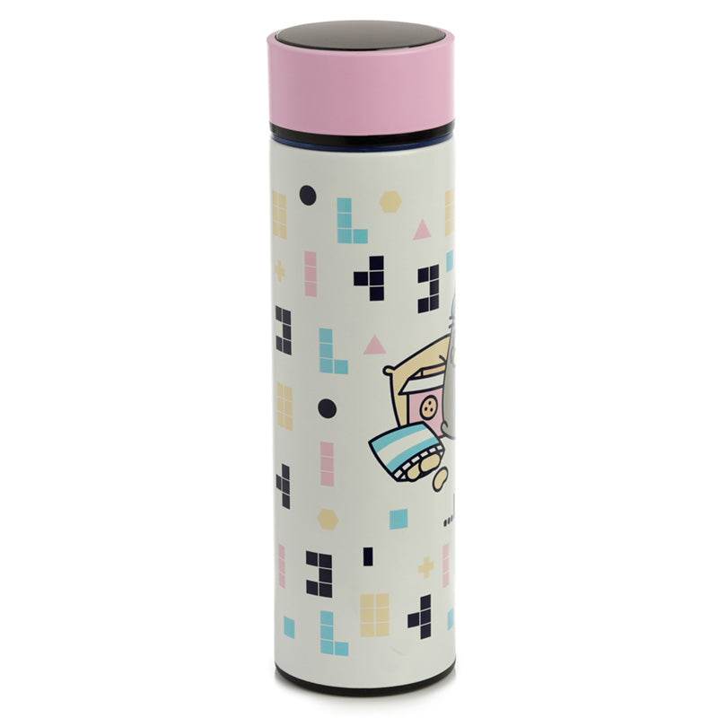 Pusheen Cat Gaming Hot & Cold Digital Thermometer Bottle - Gift Arch