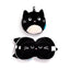 Relaxeazzz Feline Fine Cat Plush Travel Pillow & Eye Mask - Gift Arch