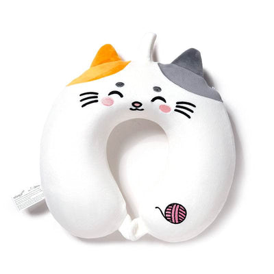 Relaxeazzz Lola the Cat Adoramals Plush Memory Foam Travel Pillow - Gift Arch