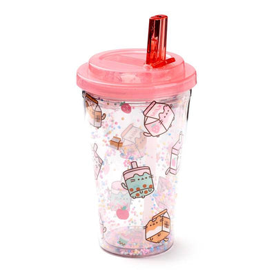 Shatterproof Pusheen Sips Double Walled Cup & Straw - Gift Arch