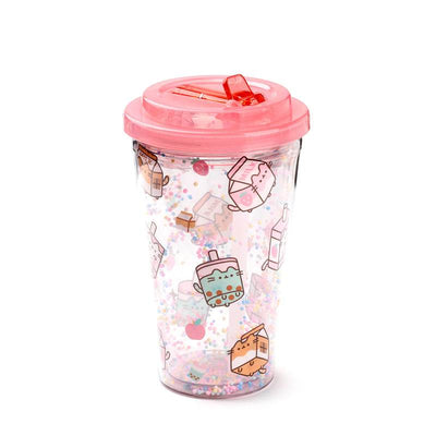 Shatterproof Pusheen Sips Double Walled Cup & Straw - Gift Arch