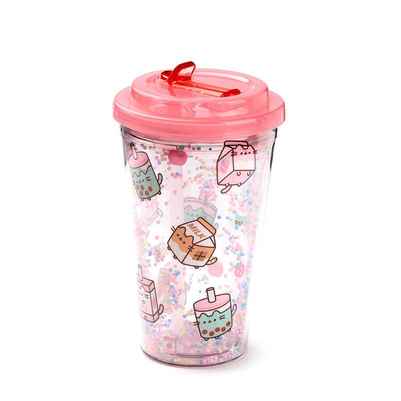 Shatterproof Pusheen Sips Double Walled Cup & Straw - Gift Arch