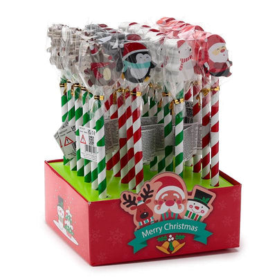 Christmas Characters Pencil with Eraser Topper - Gift Arch