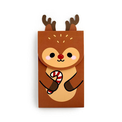 Christmas Festive Friends Rudolph Flip Open Shaped Memo Pad - Gift Arch