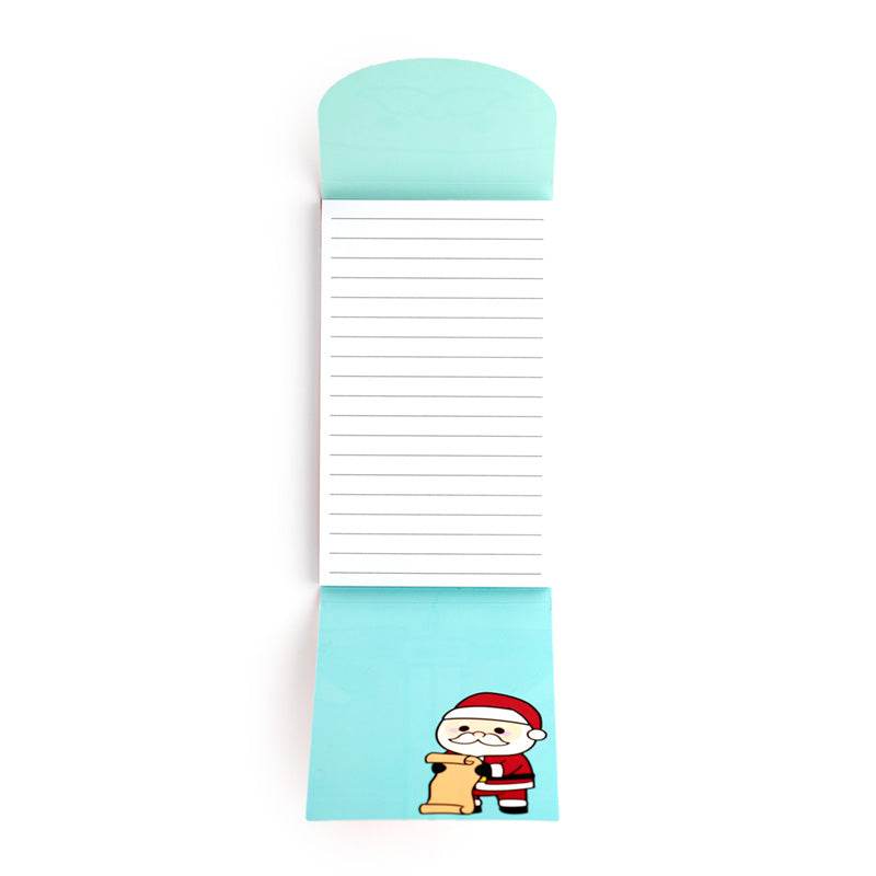 Christmas Festive Friends Santa Flip Open Shaped Memo Pad - Gift Arch