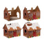 Christmas Gingerbread Lane Cat Playhouse 100% Cardboard Cat Den - Gift Arch