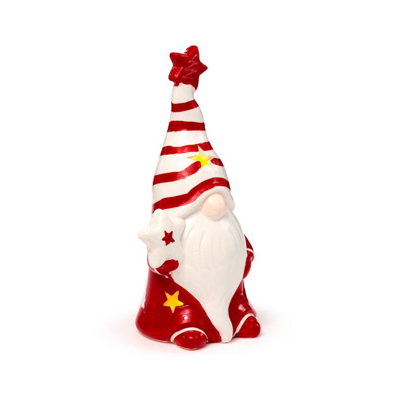 Christmas Gonk Ceramic LED Decoration - Gift Arch