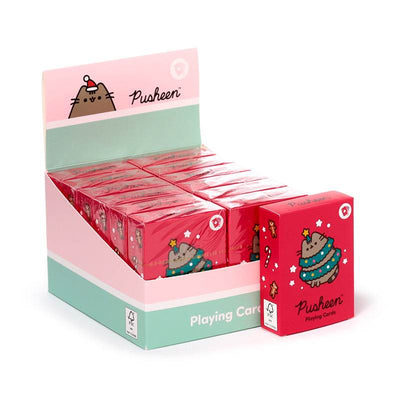 Christmas Pusheen the Cat Standard Playing Card Deck - Gift Arch