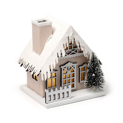 Snow Covered Christmas House LED Decoration - Gift Arch