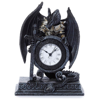 Dragon in Armour Mantle Clock - Gift Arch