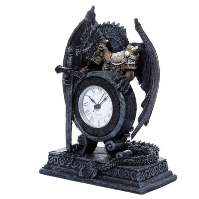 Dragon in Armour Mantle Clock - Gift Arch