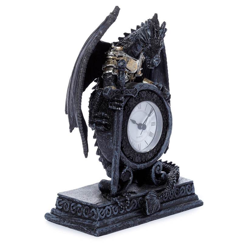 Dragon in Armour Mantle Clock - Gift Arch