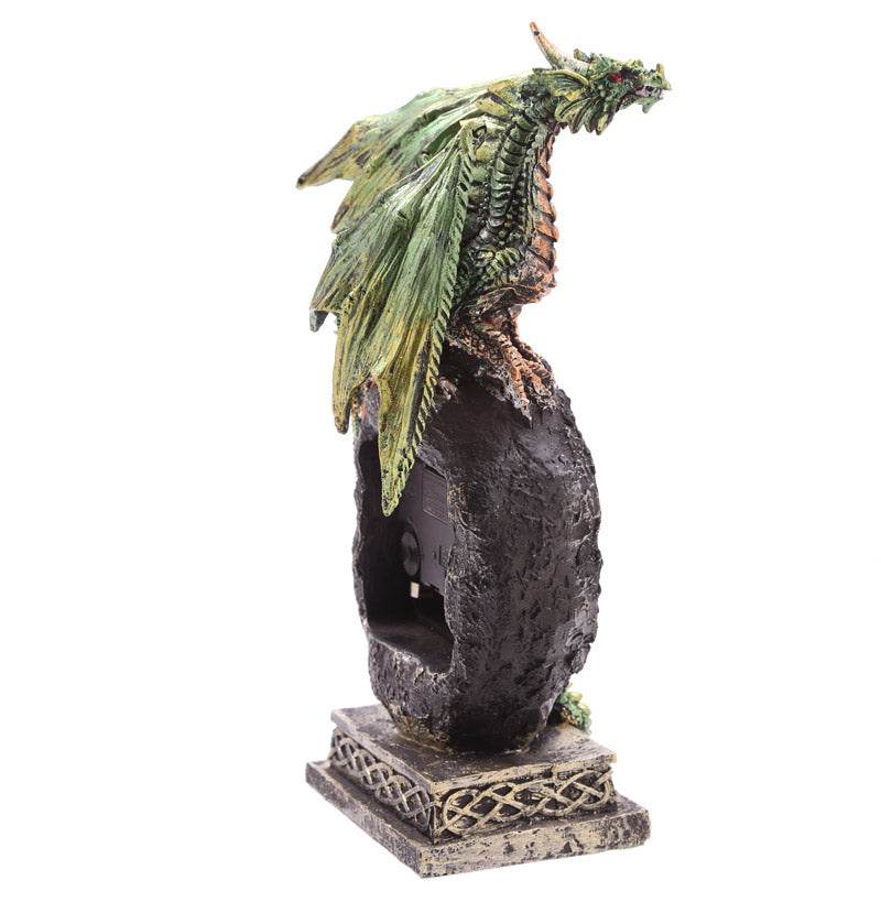 Geode Crystal Dragon Mantle Clock - Gift Arch