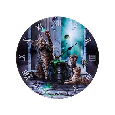 Lisa Parker Hubble Bubble Cat and Kitten Picture Clock - Gift Arch
