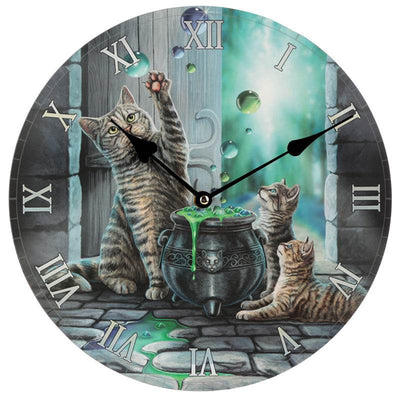 Lisa Parker Hubble Bubble Cat & Kitten Picture Clock - Gift Arch