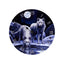 Lisa Parker Warriors of Winter Wolf Picture Clock - Gift Arch