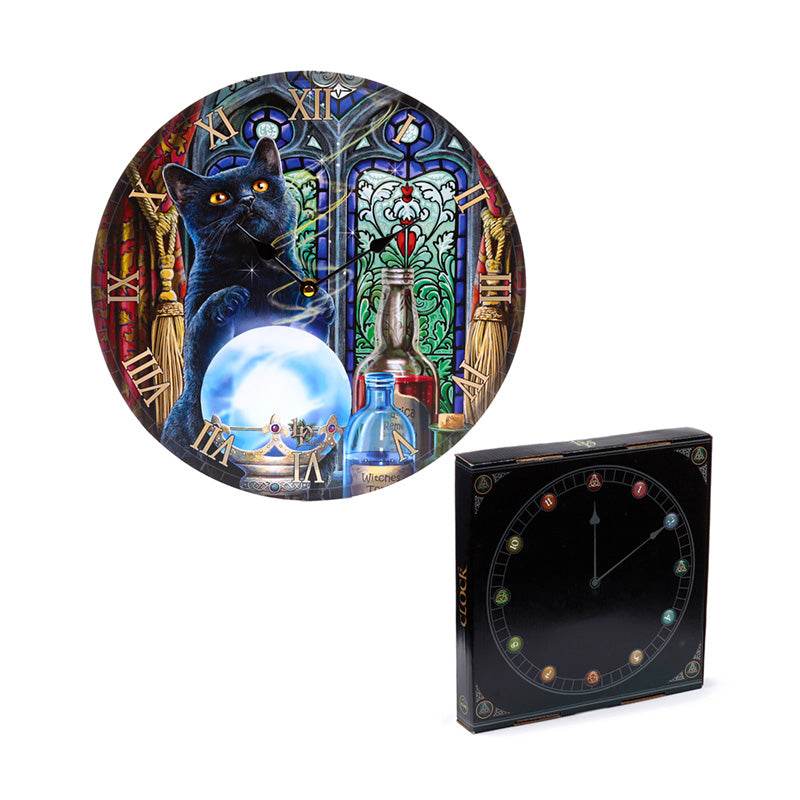Lisa Parker Witches Apprentice Cats Picture Clock - Gift Arch