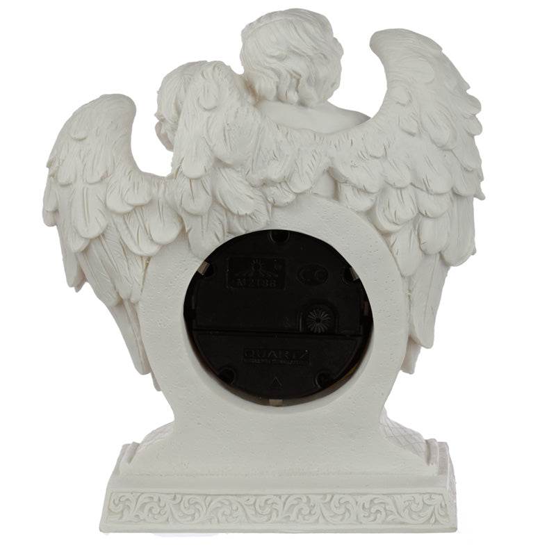 Peace of Heaven Endless Love Cherub Mantle Clock - Gift Arch