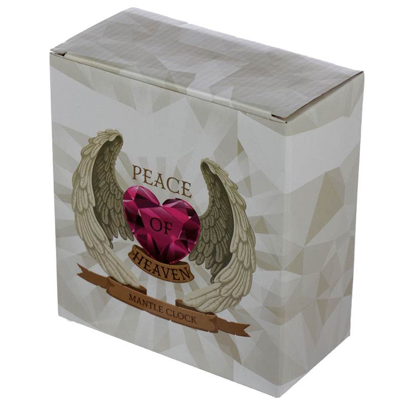 Peace of Heaven Endless Love Cherub Mantle Clock - Gift Arch