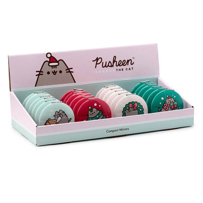 Christmas Pusheen the Cat Compact Mirror - Gift Arch