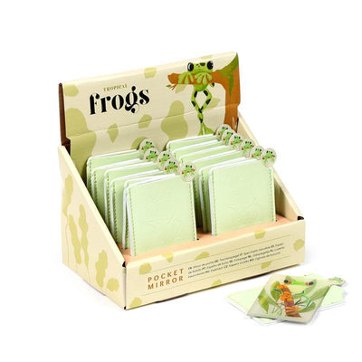 Tropical Frogs Pocket Mirror in Sleeve - Gift Arch