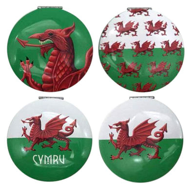 Welsh Dragon Wales (Cymru) Souvenir Compact Mirror - Gift Arch