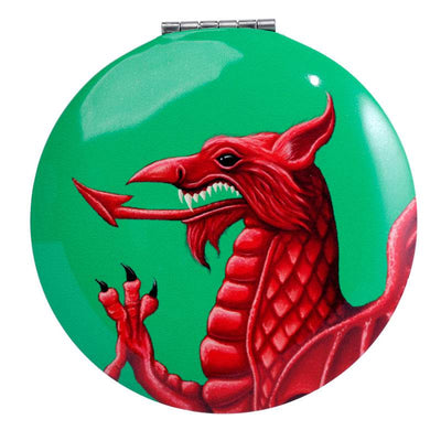 Welsh Dragon Wales (Cymru) Souvenir Compact Mirror - Gift Arch