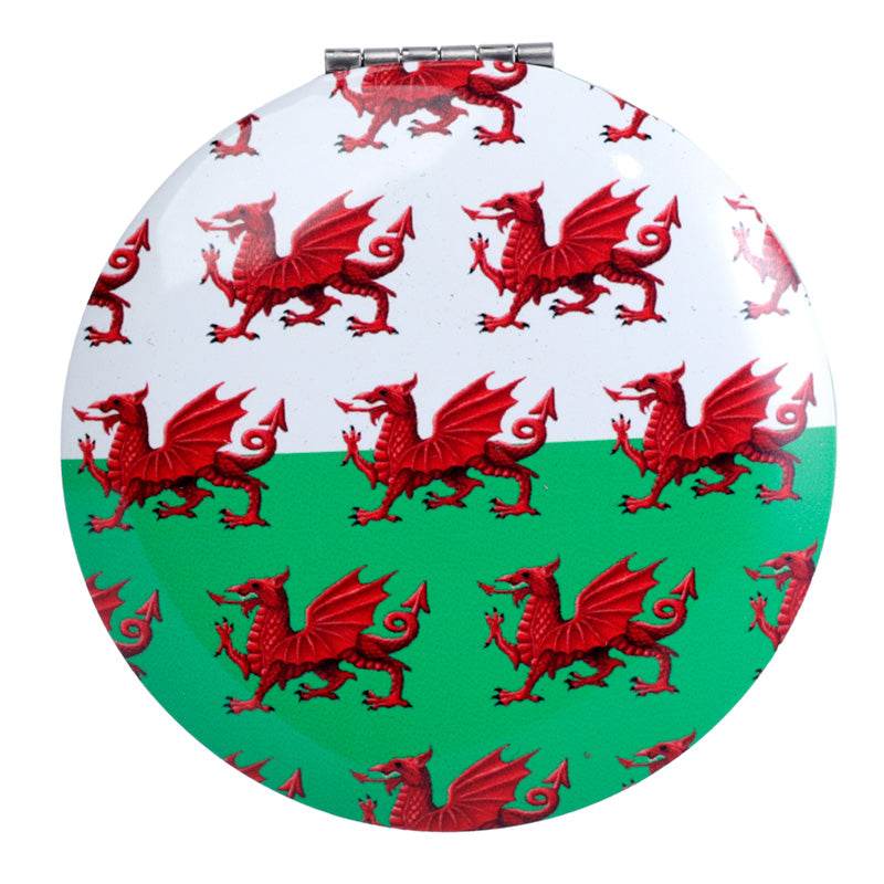 Welsh Dragon Wales (Cymru) Souvenir Compact Mirror - Gift Arch