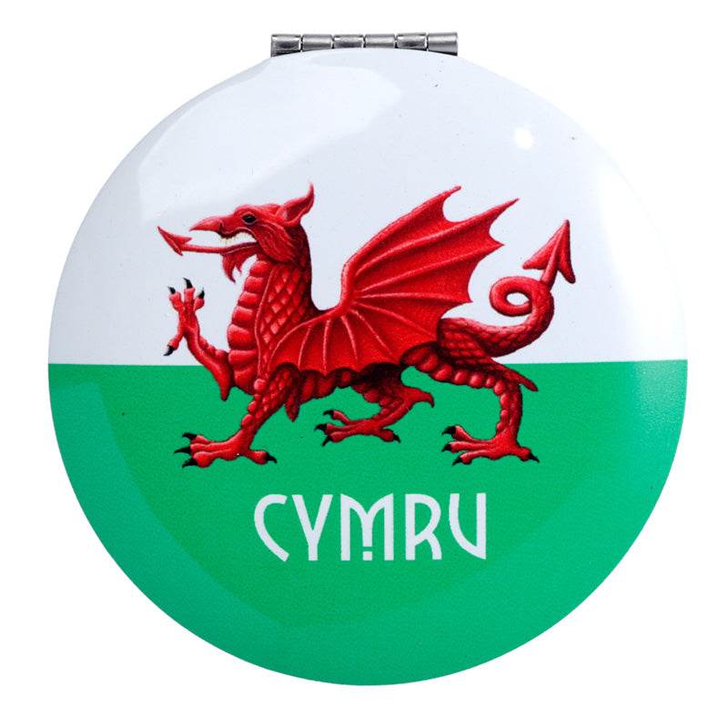 Welsh Dragon Wales (Cymru) Souvenir Compact Mirror - Gift Arch