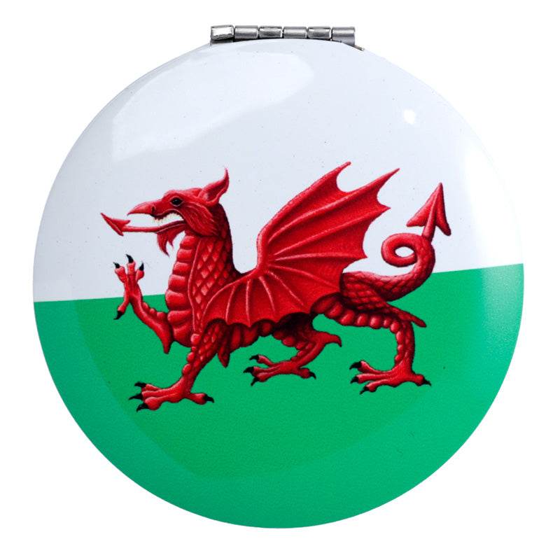 Welsh Dragon Wales (Cymru) Souvenir Compact Mirror - Gift Arch