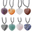 Healing Stone Gemstone Heart Shaped Pendant - Gift Arch