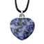 Healing Stone Gemstone Heart Shaped Pendant - Gift Arch