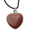 Healing Stone Gemstone Heart Shaped Pendant - Gift Arch
